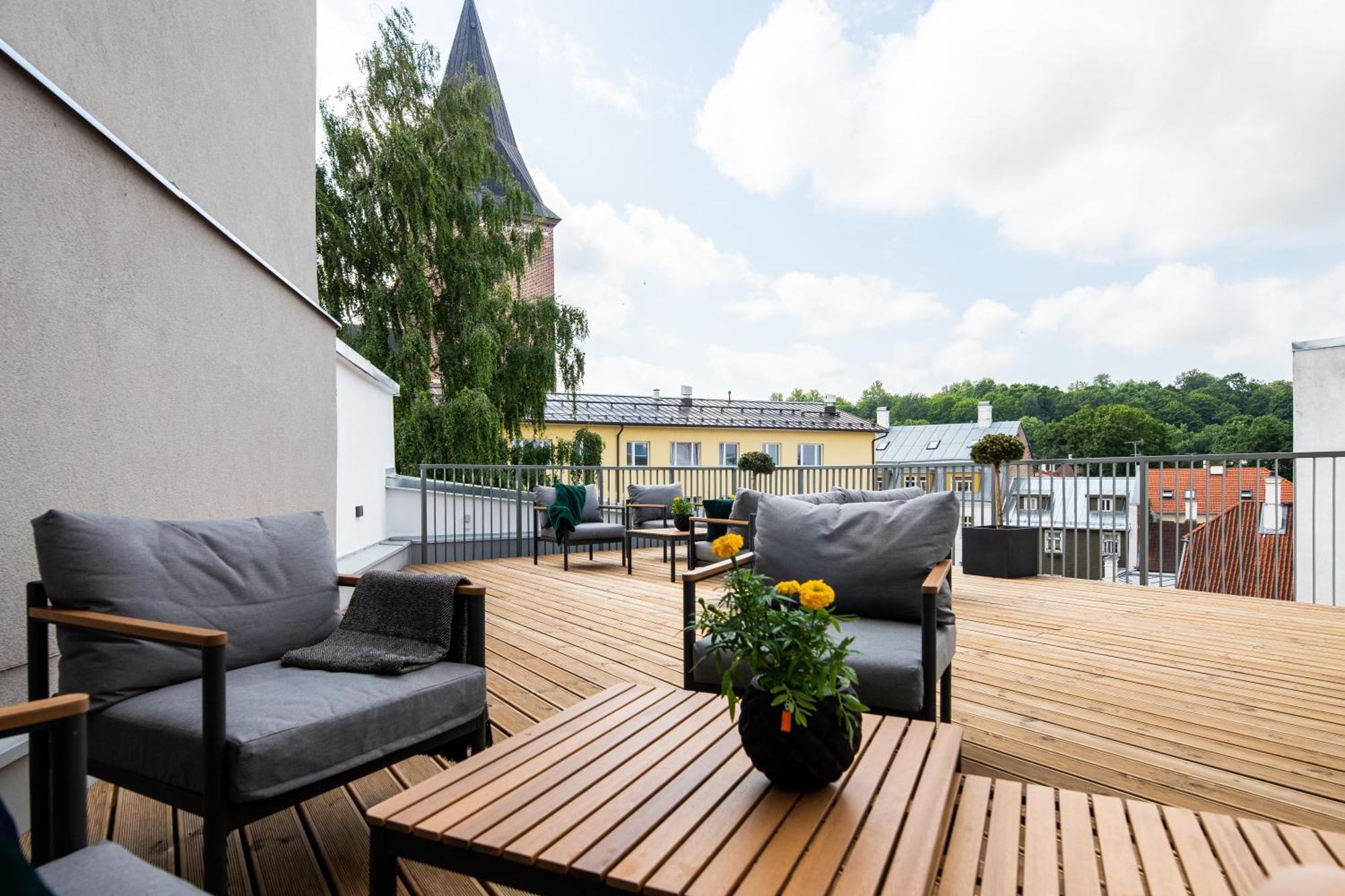 Апартаменты Tempus Te Premium Duo Lofts Tartu - Private Cinema, Gym And Terrace Экстерьер фото
